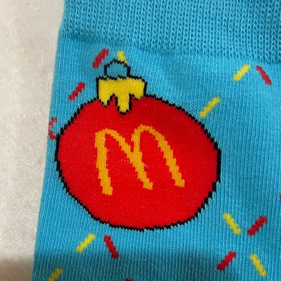 McDonald's Blue Cartoon Character Socks new no package - Picture 2 of 6